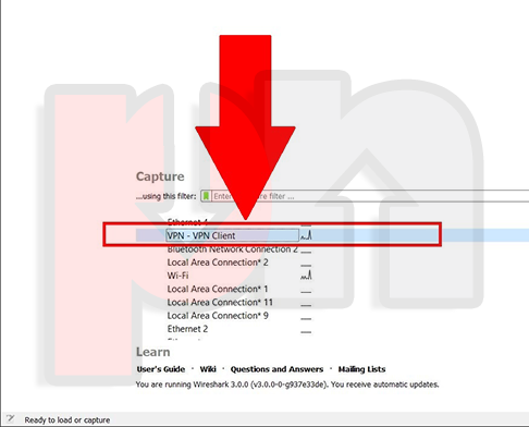 start recording internet packets