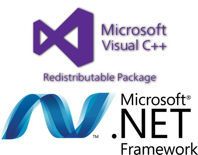 Microsoft Visual C++ Redistributable and crosoft .NET framework