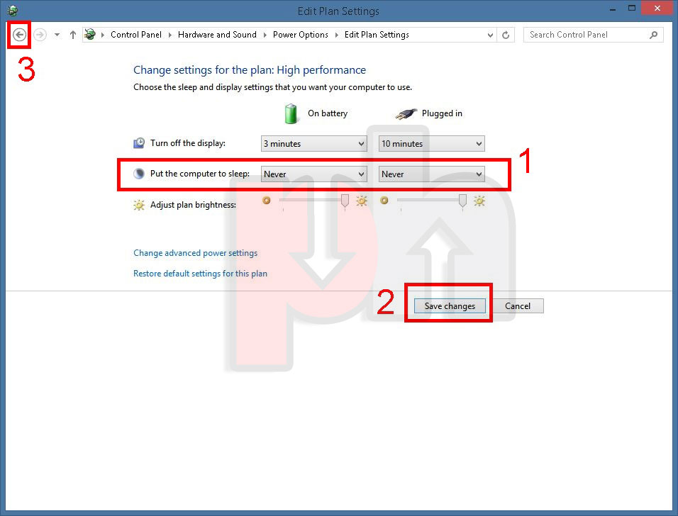 Setting what the power buttons do configuration