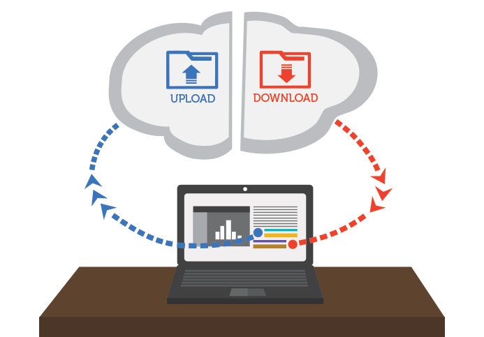 system download and upload