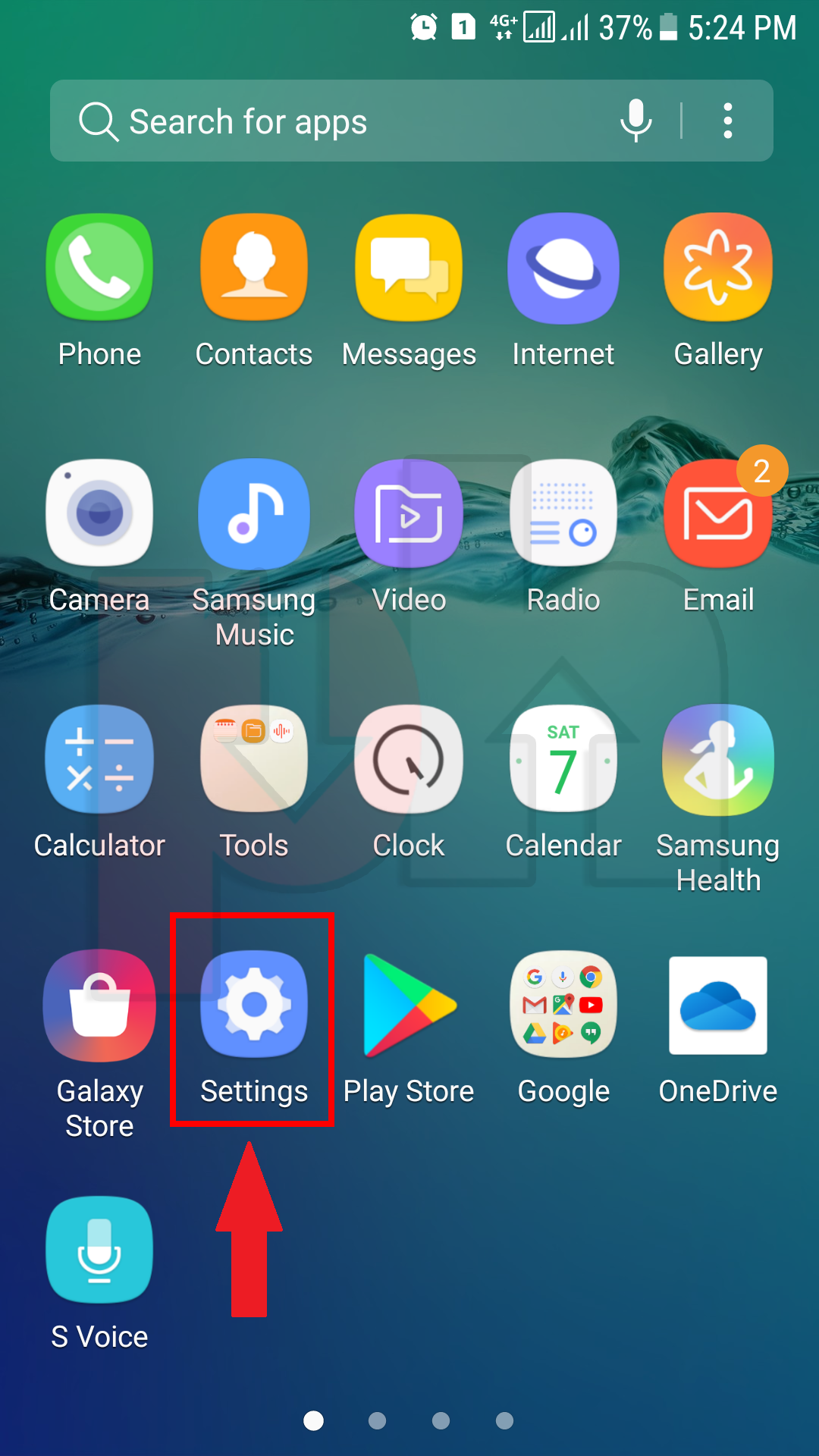 Android all apps screenshot