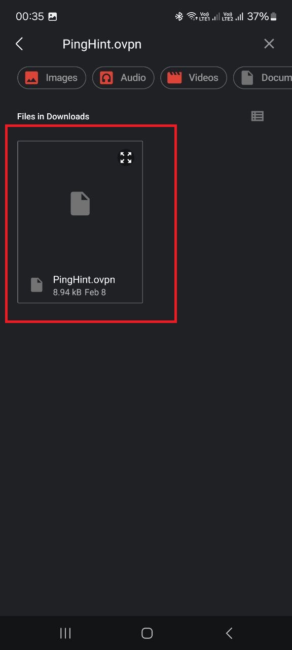 Adding username and password to the configuration file