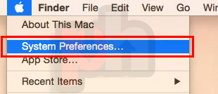 macOS System Preferences menu screenshot