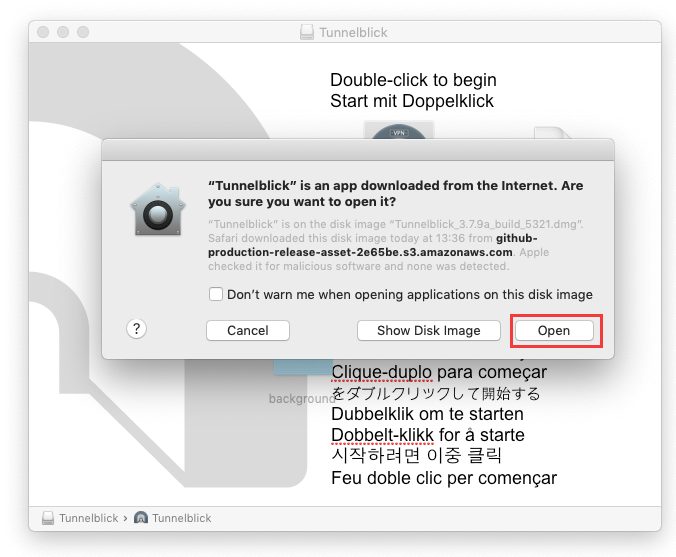 installing the required application screenshot second page