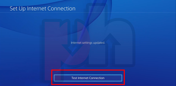 Testing internet connection in PS console