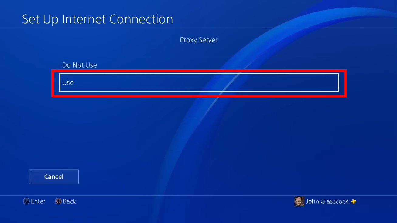 using proxy server in PS console